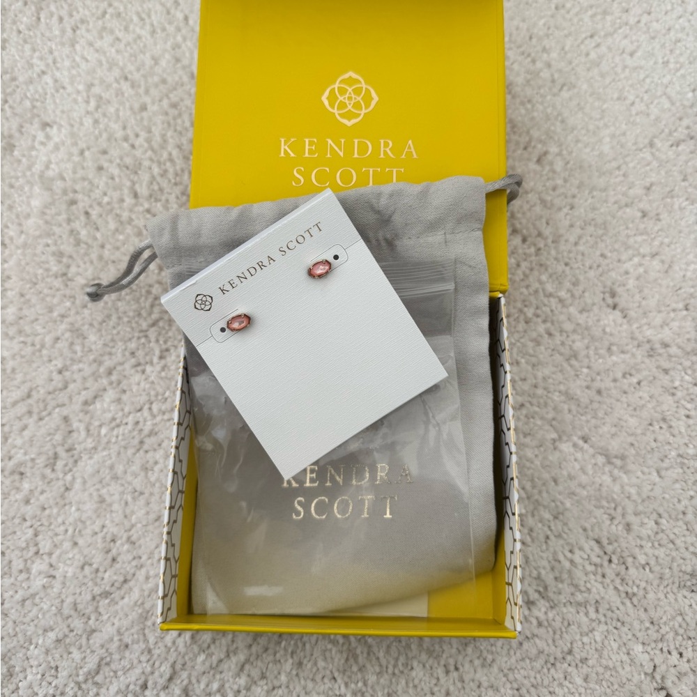 Kendra Scott Pink Emilie Stud Earrings